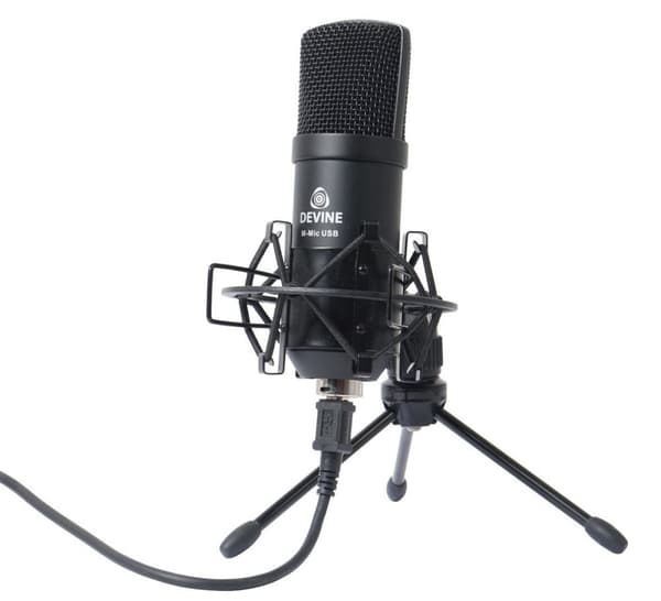 Devine Gamer ja Podcaster USB mikrofoni, musta