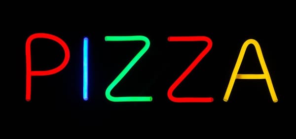Neonskilt 60cm "Pizza"