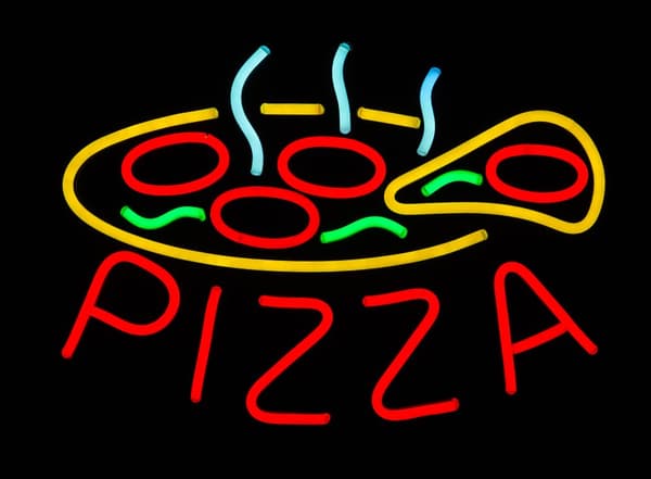 Neonskylt 70cm "Pizza"