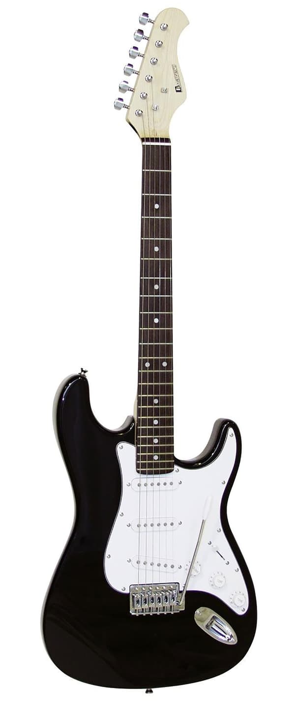 DiMavery ST-203 El-Guitar, Sort