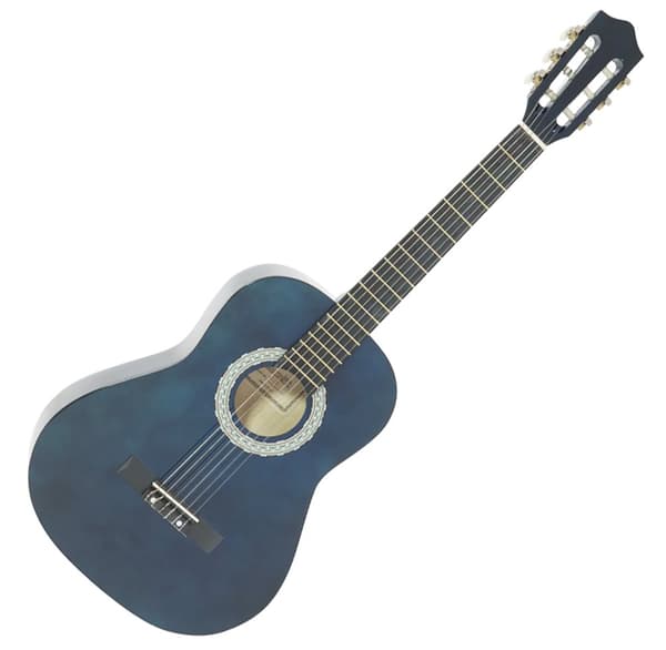 DiMavery AC-303 klassisk spansk gitar 3/4, blå