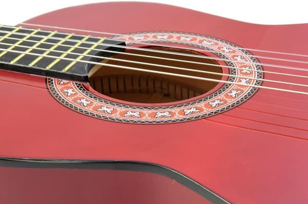 DiMavery AC-303 klassisk spansk gitar 1/2, rød