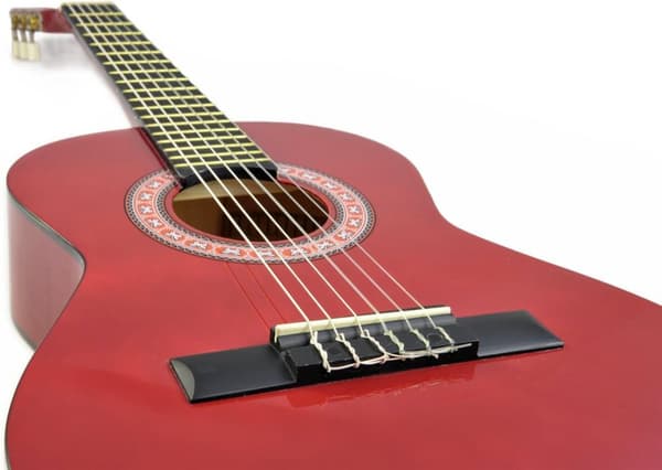 DiMavery AC-303 klassisk spansk gitar 1/2, rød