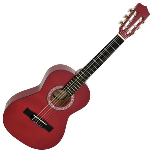 DiMavery AC-303 klassisk spansk gitar 1/2, rød