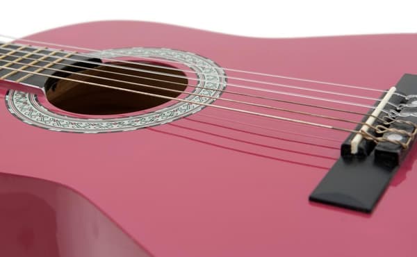 DiMavery AC-303 klassisk spansk gitar 1/2, pink