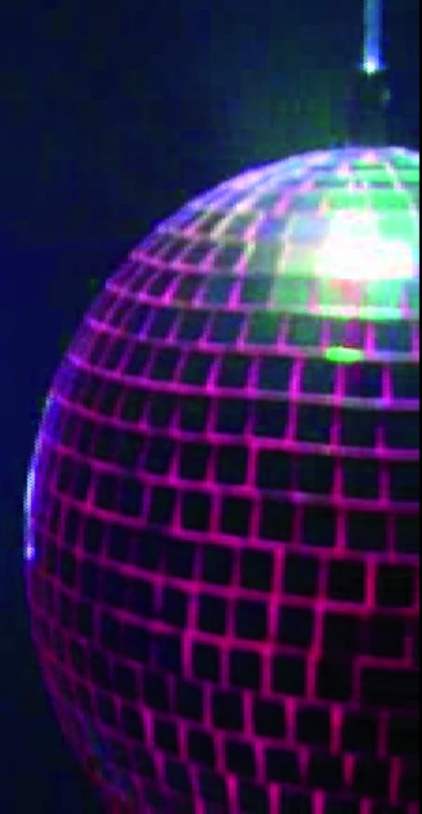 Diskopallo 30 cm LED-valolla