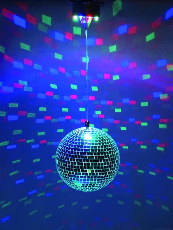 Diskopallo 30 cm LED-valolla