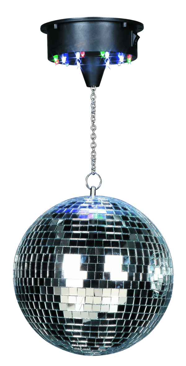 Diskokugle 30 cm med LED lys