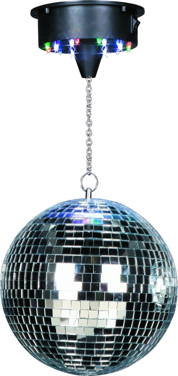 Ibiza Diskokugle 20 cm med LED lys