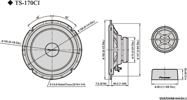 Pioneer TS-170Ci