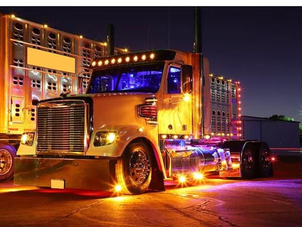 Markeringsljus 8st position Amber ledlampor 2-pack 12v led