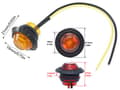 Miniatyrbild 2 av 5: Markeringsljus 8st position Amber ledlampor 2-pack 12v led