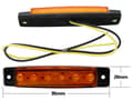 Miniatyrbild 2 av 6: Markeringsljus 95mm position orange ledlampor 2-pack 12v 24v led