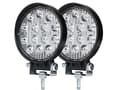 Miniatyrbild 5 av 7: 2x 42w Led 2800 lum arbetsljus - backljus 12v - 24v 6000K flood