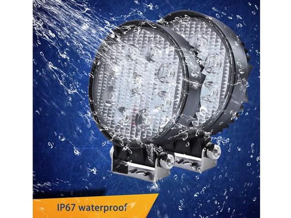 2x 42w Led 2800 lum arbetsljus - backljus 12v - 24v 6000K flood