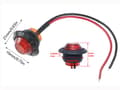 Miniatyrbild 5 av 5: Markeringsljus 8st position röd ledlampor 2-pack 12v led