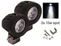 Miniatyrbild 1 av 5: Led 10w mini Spot 3D lins 12 - 24V  2-pack