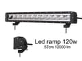 Miniatyrbild 1 av 3: Ledramp 120W projektor Cree spot 6000K led ramp