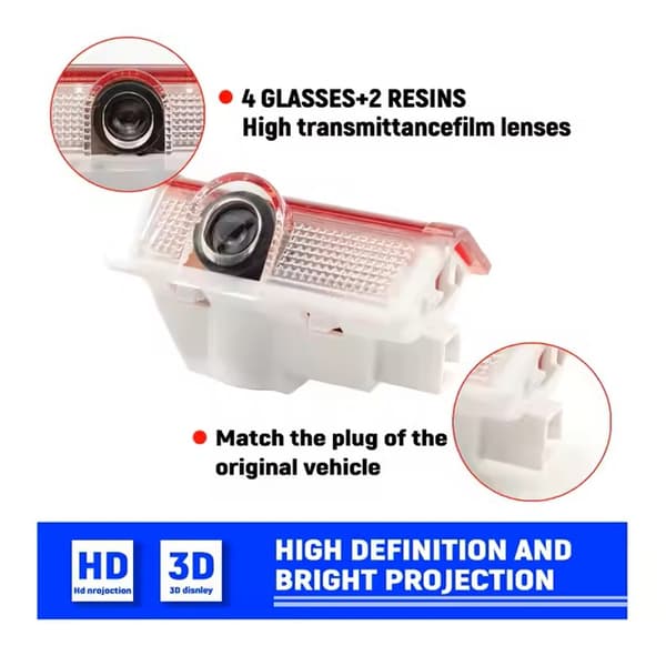 Mercedes Laser logga led t. dörrar W205 W176 W246 W205 W212 W166 W292 W253 W156