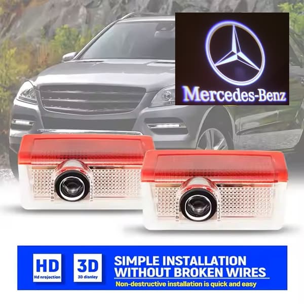 Mercedes Laser logga led t. dörrar W205 W176 W246 W205 W212 W166 W292 W253 W156