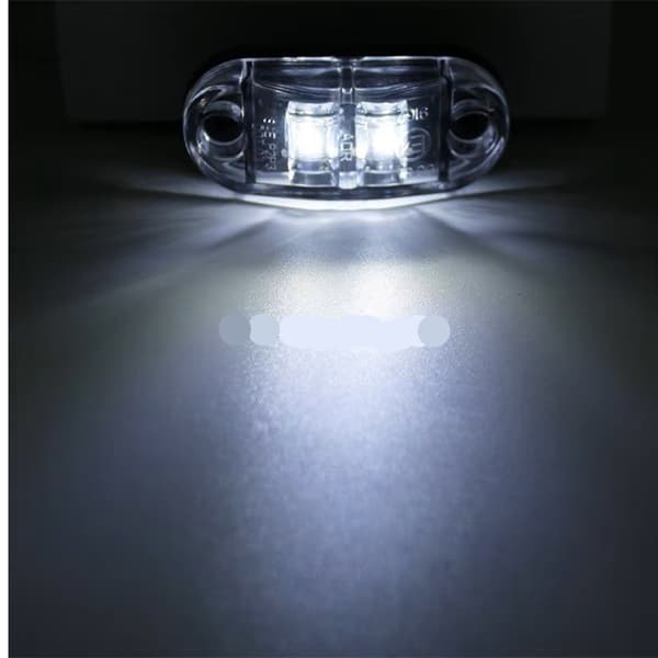 Markeringsljus position vita ledlampor 2-pack 12v 24v led