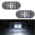 Miniatyrbild 1 av 4: Markeringsljus position vita ledlampor  2-pack 12v 24v led