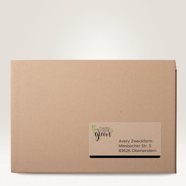 Etikett AVERY transp 210x297mm 25/fp