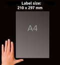 Miniatyrbild 5 av 6: Etikett AVERY transp 210x297mm 25/fp