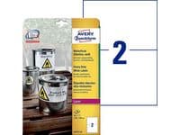 Etikett AVERY Slitstark 210x148 40/FP