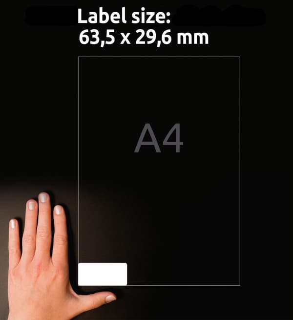 Etikett AVERY avtagb 63,5x29,6mm 675/fp