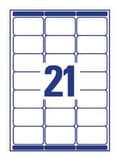 Miniatyrbild 3 av 4: Etikett AVERY UG 63,5x38,1mm 2100/fp