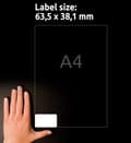 Miniatyrbild 4 av 4: Etikett AVERY UG 63,5x38,1mm 2100/fp