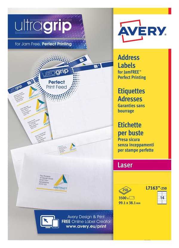 Etikett QuickPEEL 99,1x38,1mm 3500/fp
