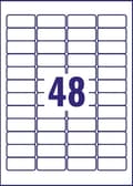 Miniatyrbild 2 av 4: Etikett AVERY avtagb 45,7x21,2mm 1200/fp