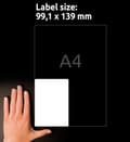 Miniatyrbild 6 av 6: Etikett AVERY Slitst 99,1x139mm 80/fp