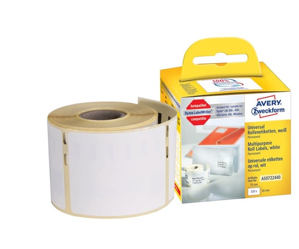 Etikett AVERY Universal 70x54mm 320/fp