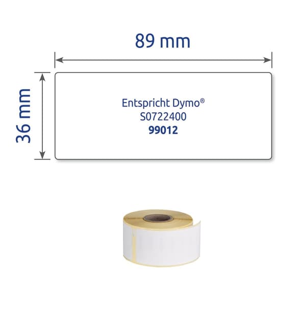 Etikett AVERY på rulle 89x36mm 520/fp
