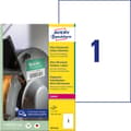 Miniatyrbild 1 av 3: Etikett AVERY H-duty lab 210x297mm 50/fp