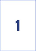 Miniatyrbild 3 av 3: Etikett AVERY magnetic sign A4 vit 5/fp