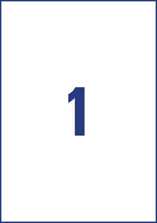 Etikett AVERY magnetic sign A4 vit 5/fp