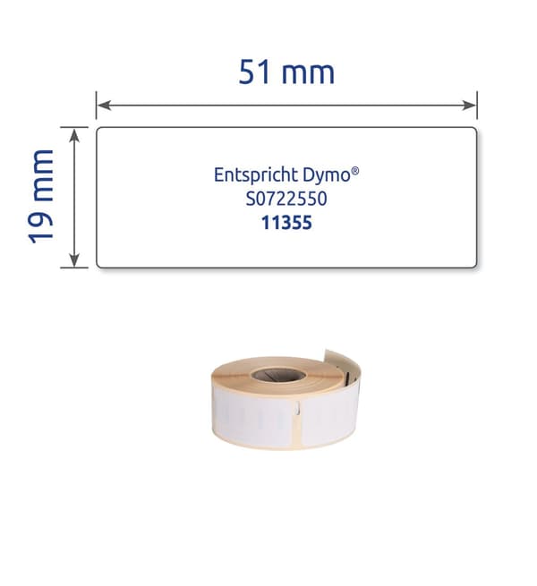 Etikett AVERY Universal 19x51mm 500/fp