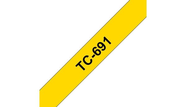 TC-691 - 9 mm - svart på gult för PT-8E / PT-2000 / PT-3000 / PT-5000
