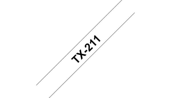 TX-211 - 6mm - musta valkoisella PT-7000 / PT-8000 / PT-PC