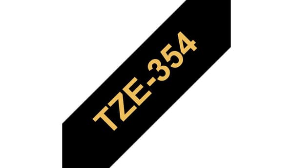 TZ-354 24mm - guld på sort - lamineret(8m)