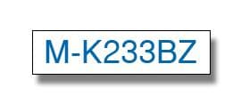 Brother MK233 - Ikke-lamineret tape - blå på hvid - rulle (1,2 cm x 8 m) - 1 rulle(r) - til P-Touch 100, 110, 65, 70, 80, 85 (MK233)