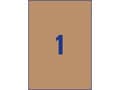 Miniatyrbild 3 av 4: Etikett AVERY kraft 210x297mm brun 25/fp