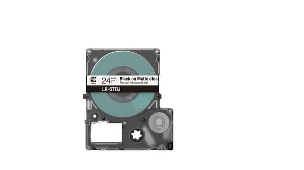 Epson LK-6TBJ Svart, Transparent