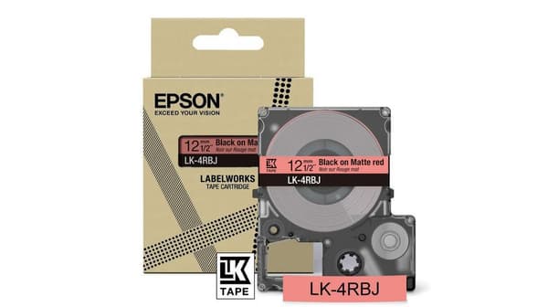 Epson LK-4RBJ Svart, Röd