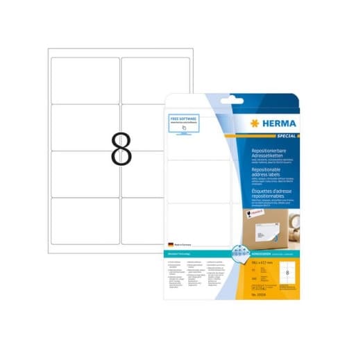 Etikett HERMA Movable 99,1x67,7mm 200/fp