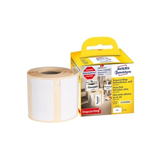 Etikett AVERY H-duty lab 57x32mm 400/fp